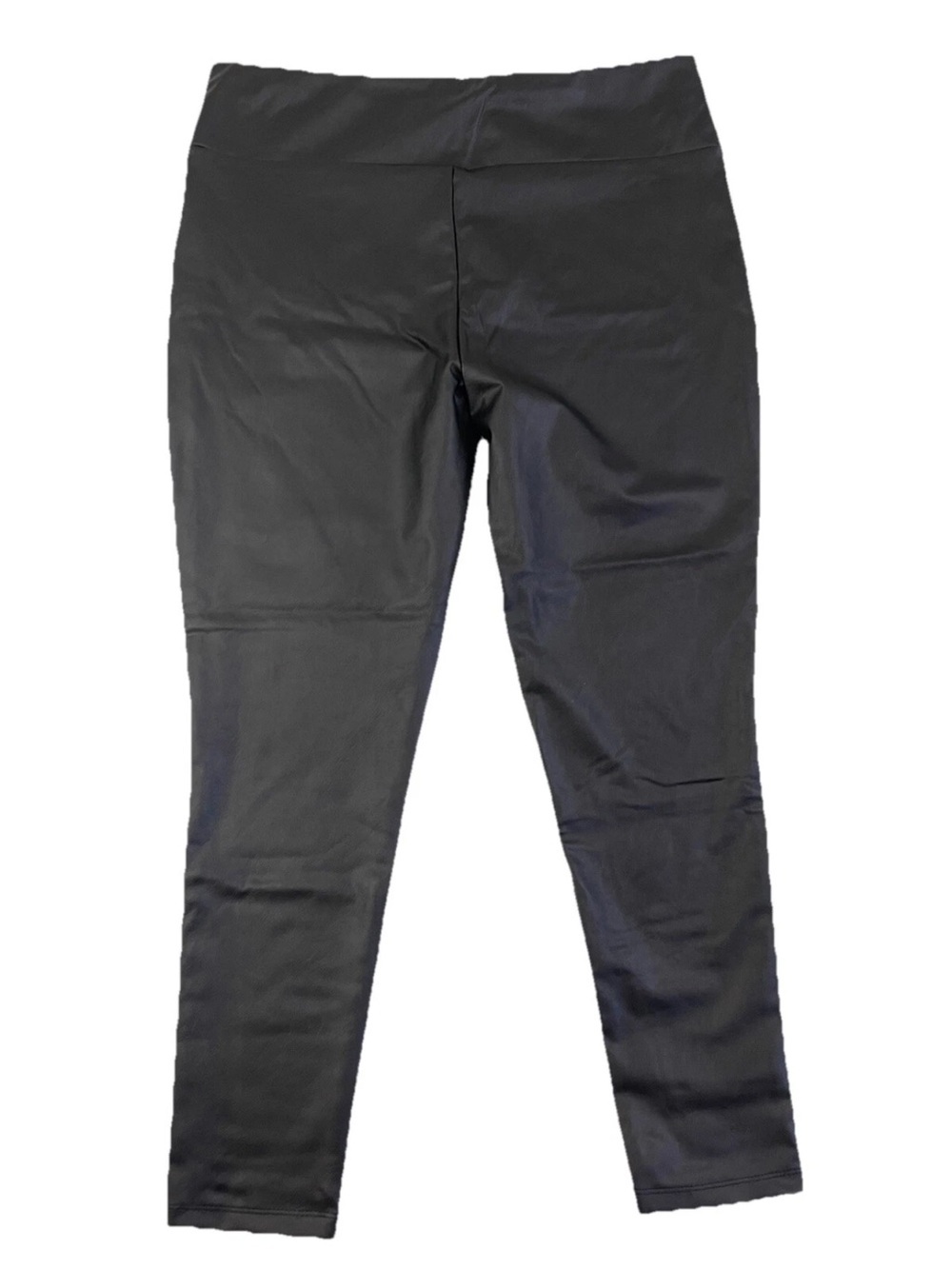 Kendall Kylie Faux Leather Pants XL Black Pull On Skinny High Rise Moto Classic